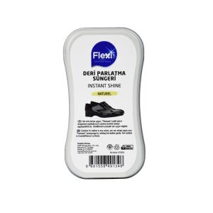 Flexi Cilalı Deri Parlatma Süngeri Naturel 3 Adet
