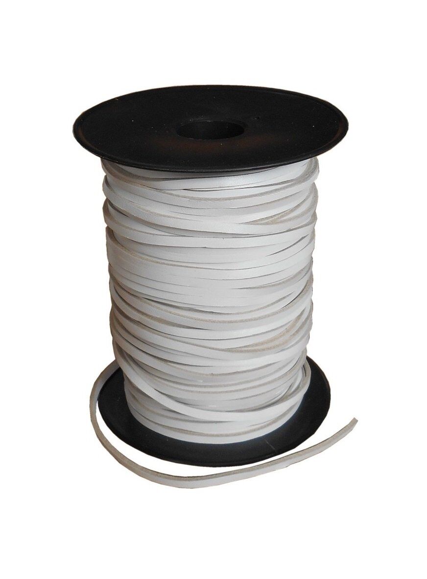 TOPTAN Deri Ayakkabı Bağı 100 Mt (Deri Hobi) Beyaz