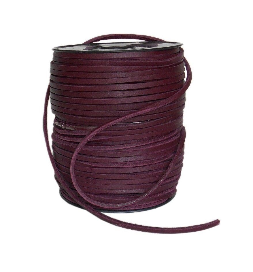 TOPTAN Deri Ayakkabı Bağı 100 Mt (Deri Hobi) Bordo