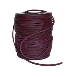 TOPTAN Deri Ayakkabı Bağı 100 Mt (Deri Hobi) Bordo