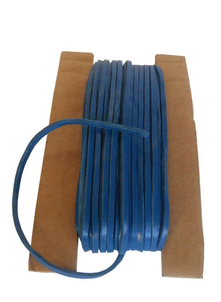 TOPTAN Deri Ayakkabı Bağı 100 Mt (Deri Hobi) Mavi