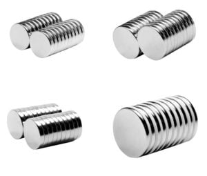 Çanta İçin Mıknatıs, Yuvarlak Neodyum Mıknatıs 5 Adet - Deri Hobi