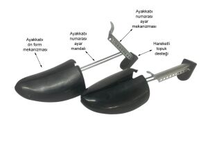 SRTfootcare Ayakkabı Açma Genişletme Seti | Metal Ayakkabı Kalıbı + Deri Yumuşatma Suyu – Konforlu, Genişleyen Ayakkabılar