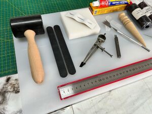 14 Parça Deri Zanaat Hobi Başlangıç Seti 10