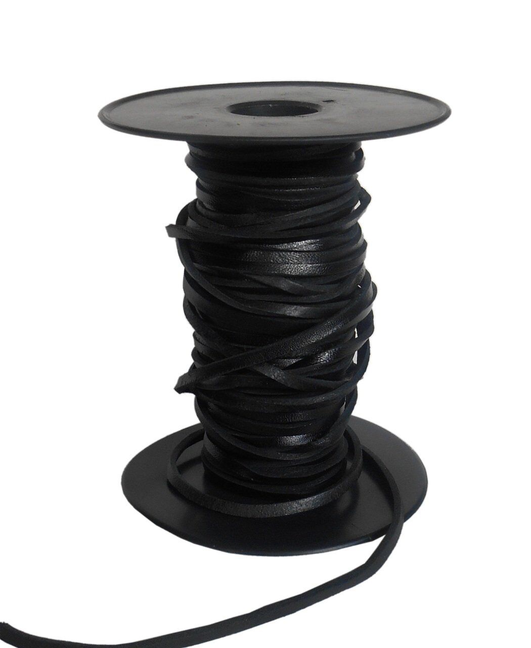 TOPTAN Deri Ayakkabı Bağı 100 Mt (Deri Hobi) Siyah