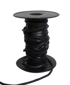 TOPTAN Deri Ayakkabı Bağı 100 Mt (Deri Hobi) Siyah