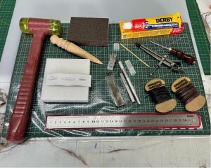 16 Parça Deri Zanaat Hobi Başlangıç Seti 13