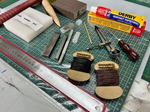 16 Parça Deri Zanaat Hobi Başlangıç Seti 13