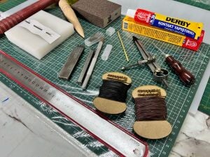 16 Parça Deri Zanaat Hobi Başlangıç Seti 13