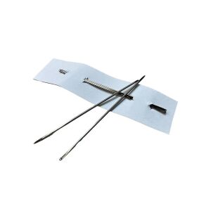Kör Uçlu Saraç iğnesi, Deri Dikiş İğnesi 2 Adet Deri El Aleti 1mm x 6cm