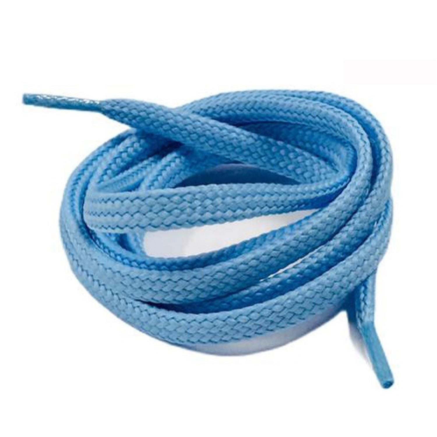 Yassı Spor Ayakkabı Bağı K103 120cm 1 Çift Açık Mavi