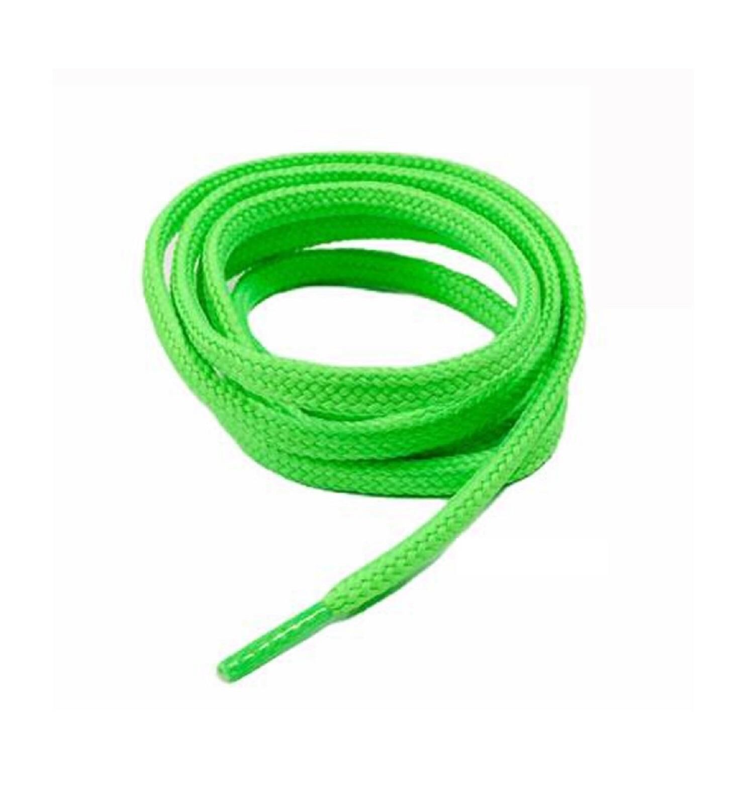 Yassı Spor Ayakkabı Bağı K103 120cm 1 Çift Fosforlu Yeşil