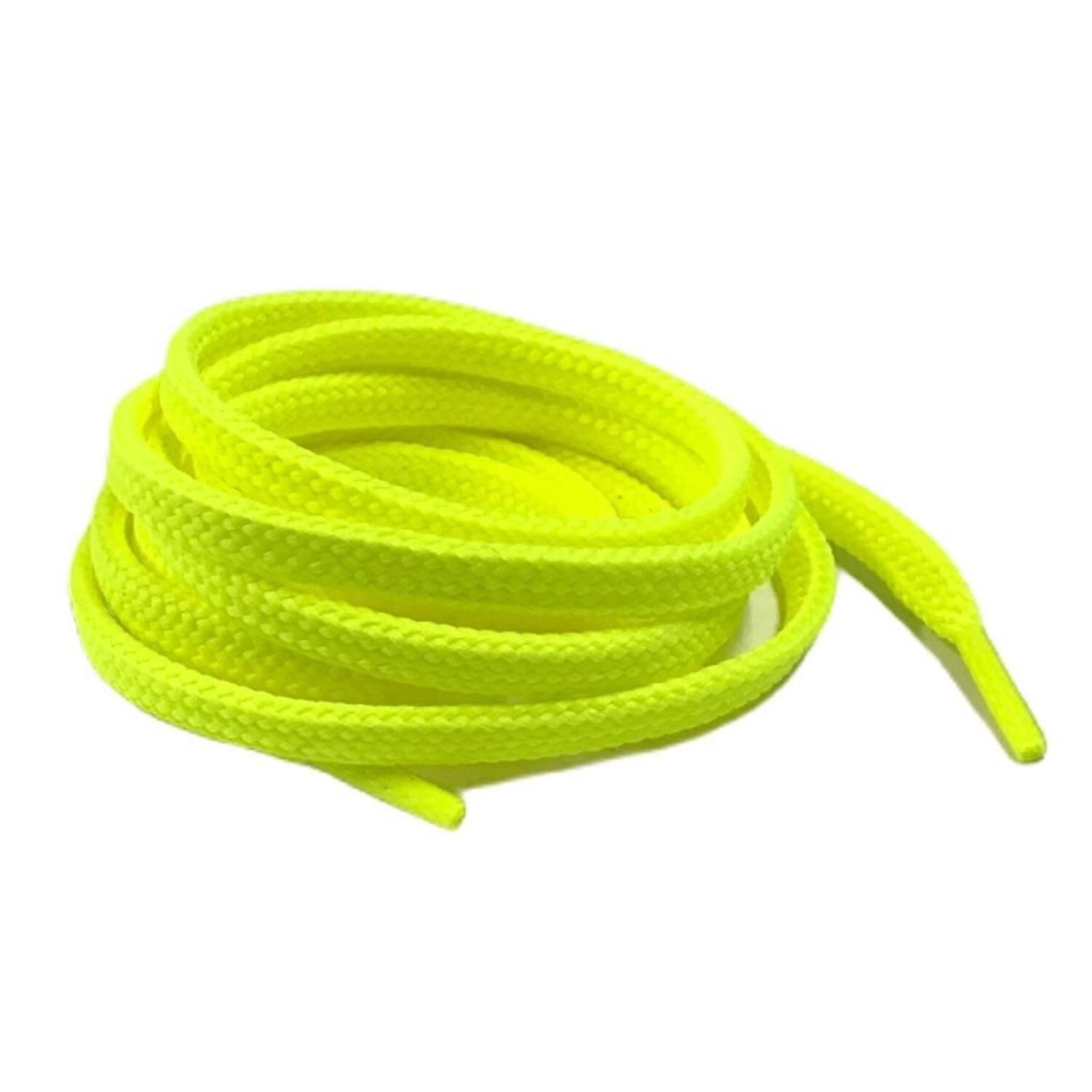 Yassı Spor Ayakkabı Bağı K103 120cm 1 Çift Fosforlu Sarı
