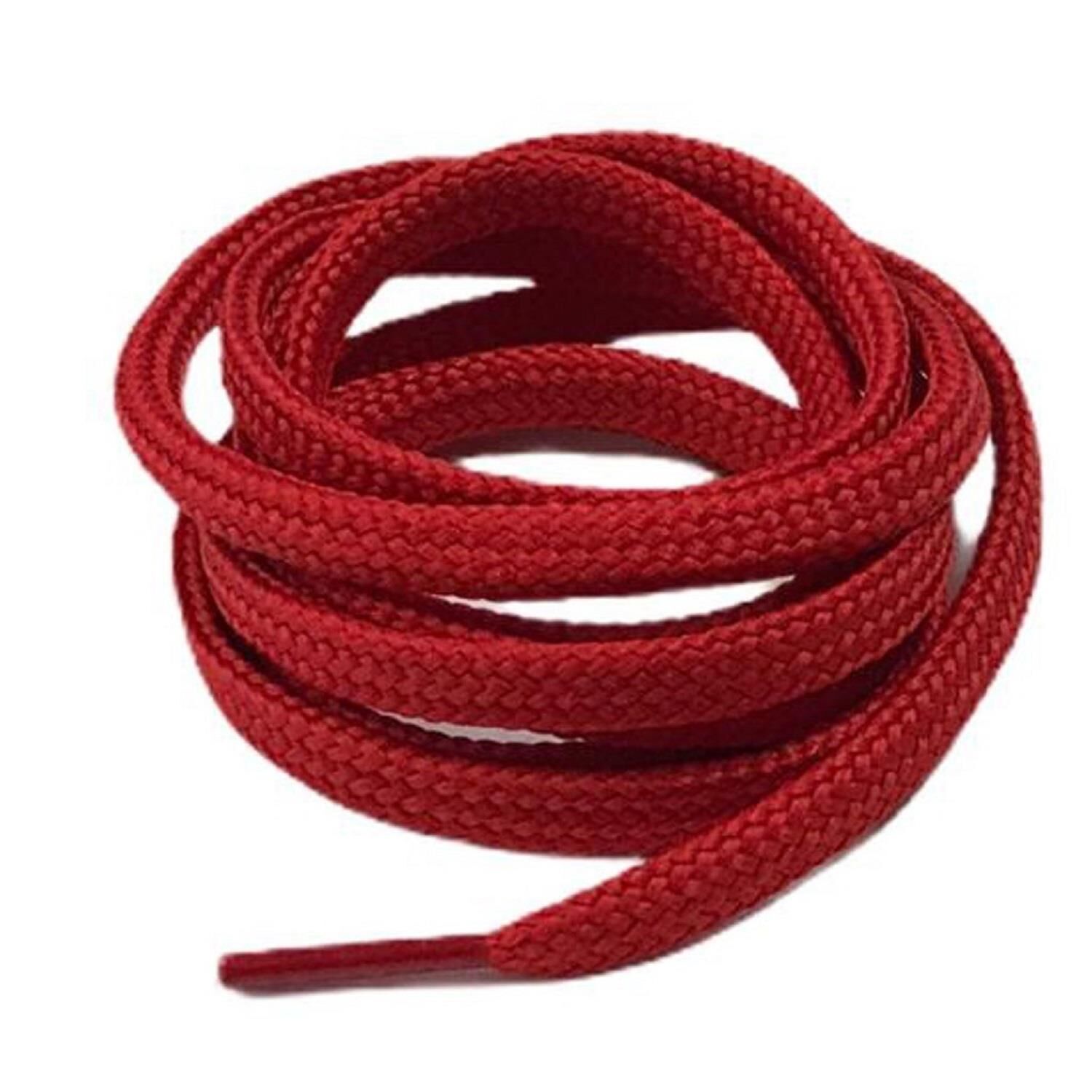 Yassı Spor Ayakkabı Bağı K103 120cm 1 Çift Kırmızı