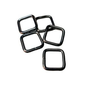 2 cm Kare Metal Halka, Çanta Sapı İçin Kare Halka 5 Adet