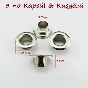 Kuşgözü 3 no 125 Adet  (Alt Pul Dahil Değildir)