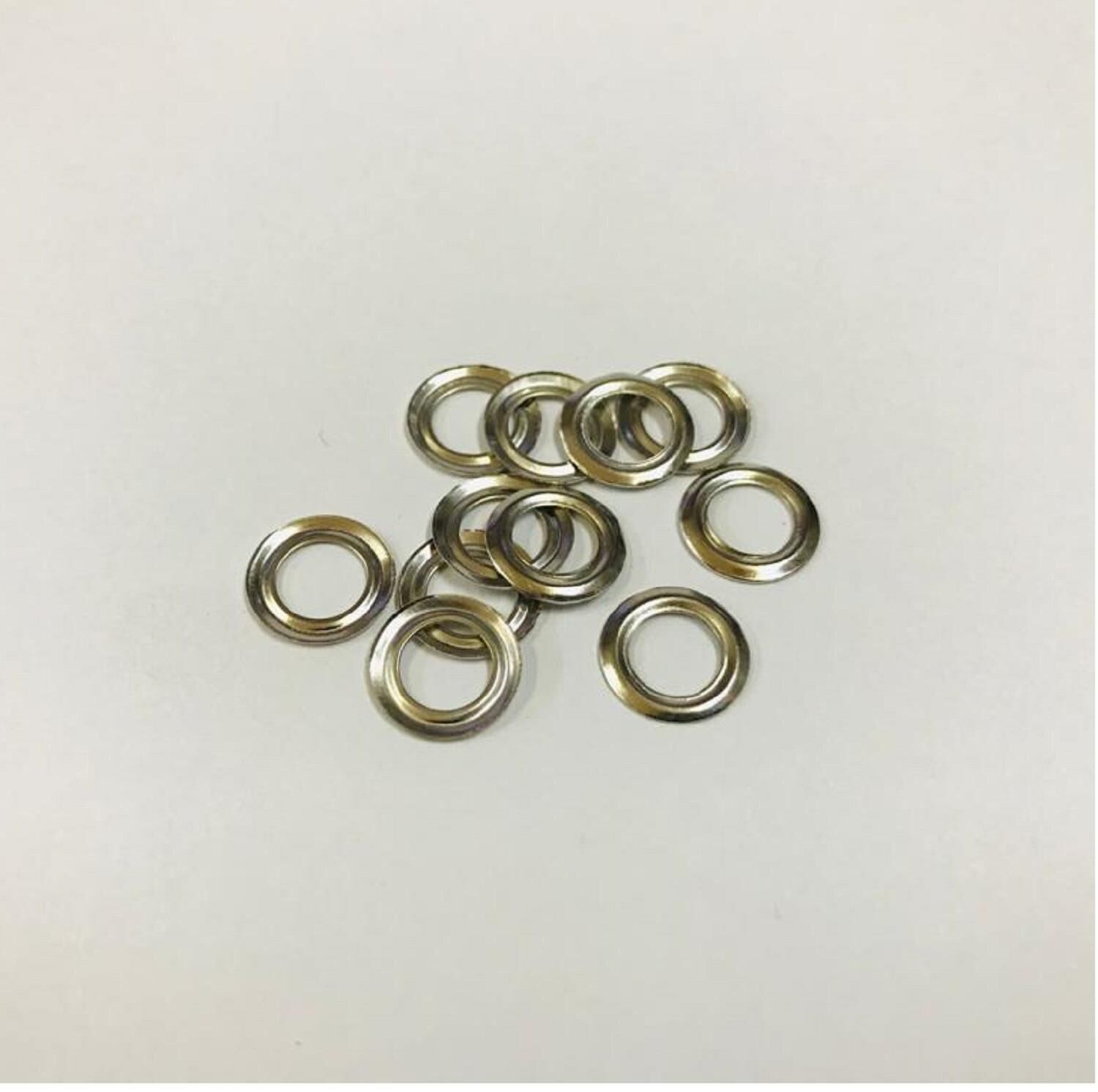 Kuşgözü İçin Metal Pul 5 no 50 Adet  (Kuşgözü Dahil Değildir) Nikel