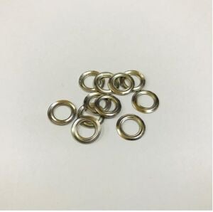 Kuşgözü İçin Metal Pul 5 no 50 Adet  (Kuşgözü Dahil Değildir) Nikel