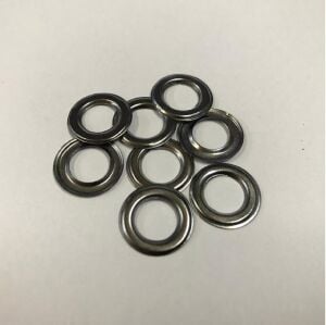 Kuşgözü İçin Metal Pul 5 no 50 Adet  (Kuşgözü Dahil Değildir) Siyah Nikel