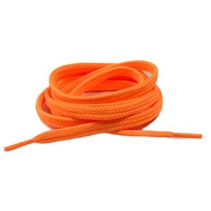 TOPTAN Yassı Spor Ayakkabı Bağı K103 120cm 36 Çift Fosforlu Turuncu