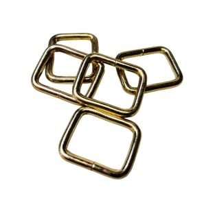 2,5 cm Kare Metal Halka, Çanta Sapı İçin Kare Halka 5 Adet