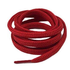 TOPTAN Yassı Spor Ayakkabı Bağı K103 120cm 36 Çift Kırmızı