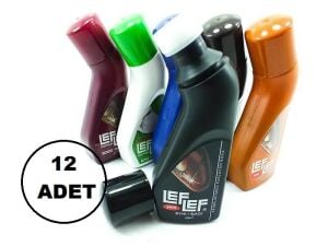 TOPTAN Leflef Hazır Likit Ayakkabı Boyası 75ml 12 Adet