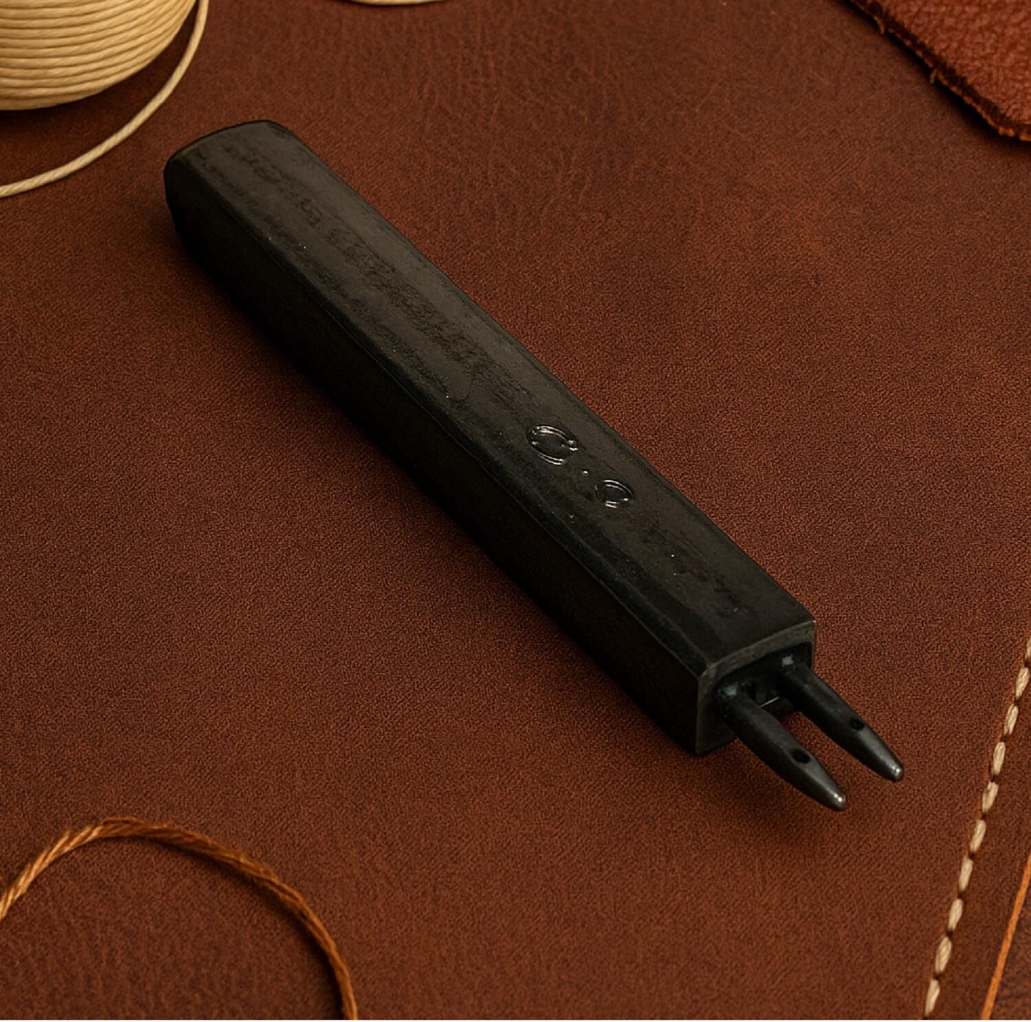 Vurma Deri Dikiş Yeri Zımbası Çok Delikli 3 mm Aralık 2 li