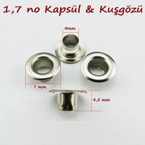 Kuşgözü 1,7 no 230 Adet  (Alt Pul Dahil Değildir)