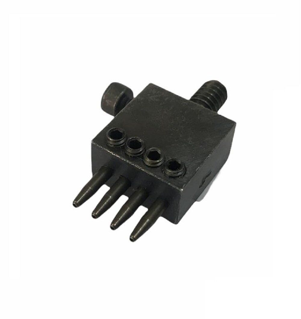 Padova Sıralı Çok Delikli Vida Başlı Deri Zımbası 5mm 4 lü