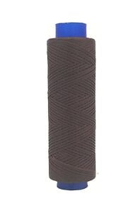 SRTfootcare AKR Yassı Mumlu İp 0,5mmx100mt Mumlu Iplik Takı Deri Hobi Saraç Ipliği Çanta Ipi Kahve 002