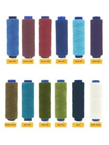 SRTfootcare AKR Yassı Mumlu İp 1mmx100mt Mumlu Iplik Takı Deri Hobi Saraç Ipliği Çanta Ipi