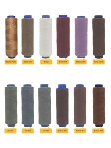 SRTfootcare AKR Yassı Mumlu İp 1mmx100mt Mumlu Iplik Takı Deri Hobi Saraç Ipliği Çanta Ipi