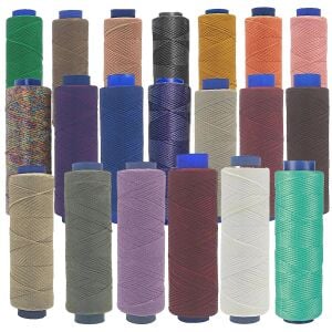 SRTfootcare AKR Yassı Mumlu İp 1mmx100mt Mumlu Iplik Takı Deri Hobi Saraç Ipliği Çanta Ipi