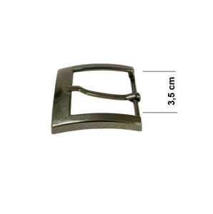 Kemer Tokası 3,5 cm Bej Nikel Hafif Ürün (Leathercraft, Deri Hobi)