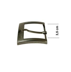 Kemer Tokası 3,5 cm Bej Nikel Hafif Ürün (Leathercraft, Deri Hobi)