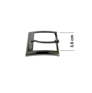 Kemer Tokası 3,5 cm Bej Nikel Hafif Ürün (Leathercraft, Deri Hobi)