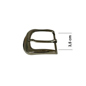 Kemer Tokası 3,5 cm Bej Nikel Hafif Ürün (Leathercraft, Deri Hobi)