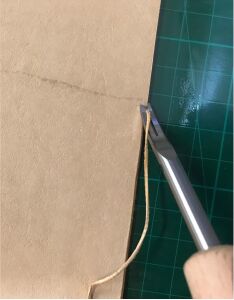 SRTfootcare Ahşap Saplı Çapak Alma Bıçağı  Linör 0.8-1 mm Deri El Aleti
