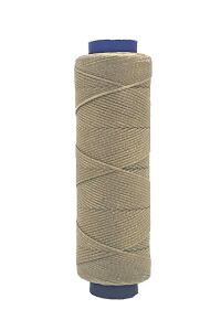 SRTfootcare AKR Yassı Mumlu İp 1mmx100mt Mumlu Iplik Takı Deri Hobi Saraç Ipliği Çanta Ipi Bej 002