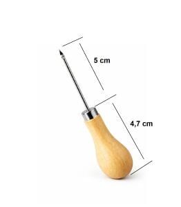 Ucu Çengelli , Kancalı Ahşap Saplı Yumru Biz 1 Adet