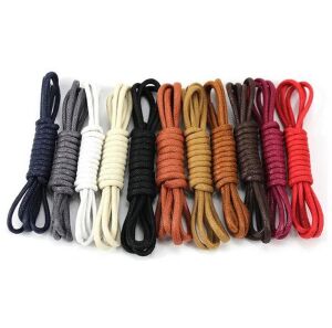 Yuvarlak Mumlu Ayakkabı Bağı K901 120cm 36 Çift Siyah