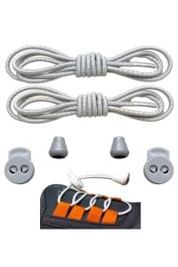 SRTfootcare LCY DÜZ Model Yuvarlak KİLİTLİ Bağcık 100 cm Beyaz