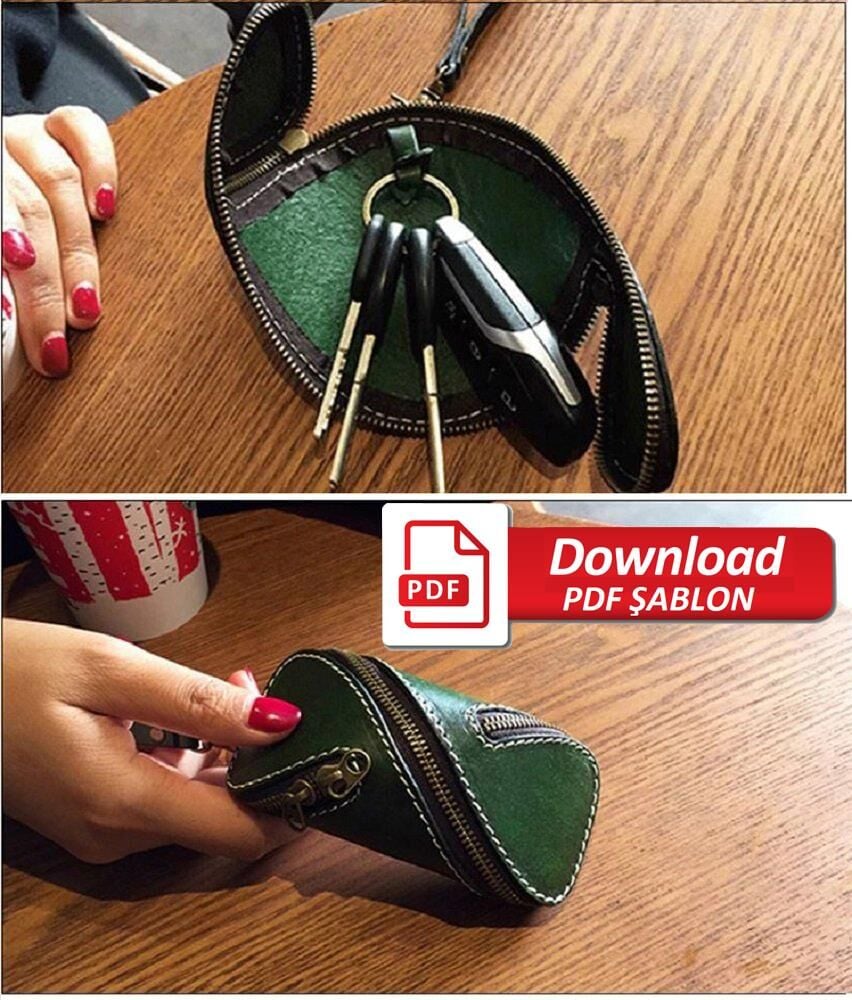 Anahtarlık, Küçük El Çantası Şablonu AAB-121 Deri El Aletleri