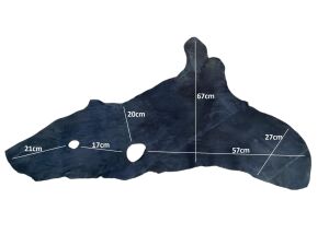 Siyah Efekt Parça Crazy Deri 0,8-1 mm Arası 39 Desi