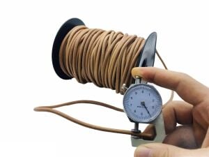 Deri Sırım İp Yuvarlak 4 mm Naturel 1mt (Leathercraft, Deri Hobi)