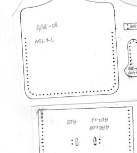 Cüzdan, Kartvizitlik Şablonu AAB-08 Deri El Aletleri