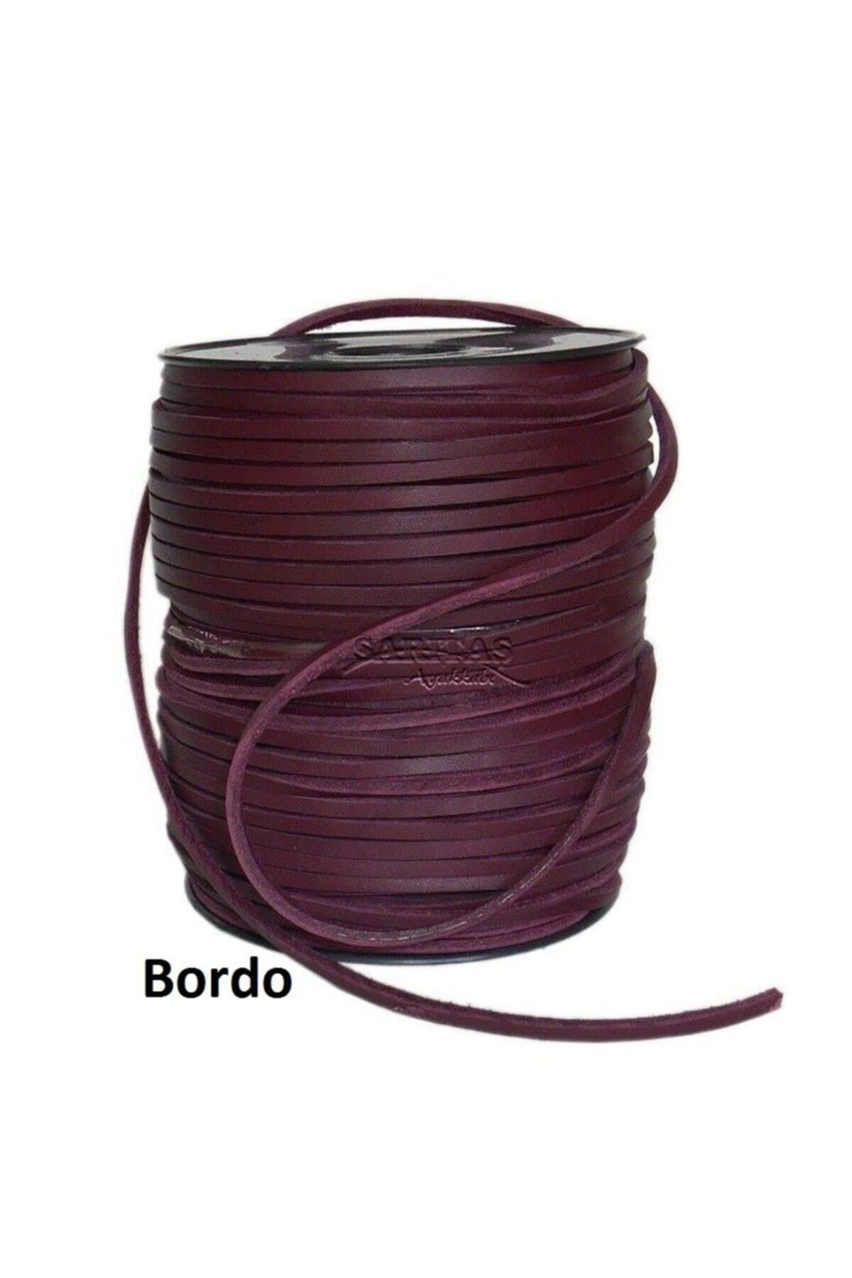 Deri Ayakkabı Bağı Leathercraft 1,5 Metre 1 Adet Bordo