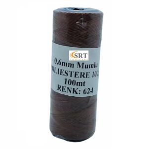 SRTfootcare Deri El Dikişi İçin Mumlu İplik 0,6 Mm 100mt (leathercraft, Deri Hobi) Kırmızı 628