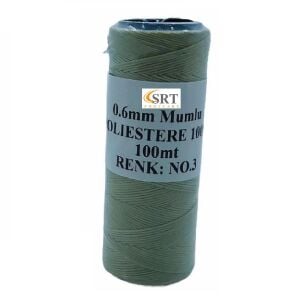 SRTfootcare Deri El Dikişi İçin Mumlu İplik 0,6 Mm 100mt (leathercraft, Deri Hobi) Koyu Kahve 06